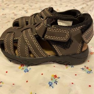 Thereabouts Toddler Boys Lil Meaner Adjustable Strap Flat Sandals